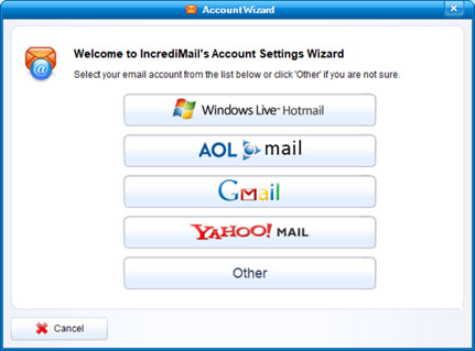 Setup ICA.NET email account on your IncrediMail Step 3